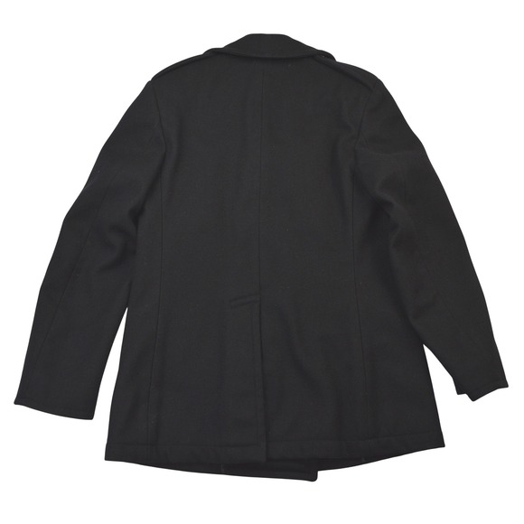 US Navy Wool Peacoat Woman's Enlisted Black Double Breasted Size 8R - Picture 2 of 9